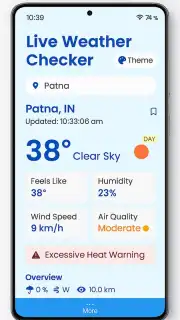 live weather checker Screenshot 1