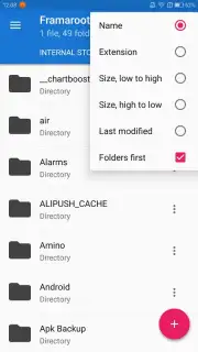 Framaroot File Manager Screenshot 2