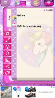 Unicorn Diary Screenshot 3
