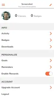 TrackYoga Screenshot 2