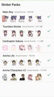 Otaku Nadu Sticker Pack Screenshot 6