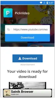 Pick Video downloader Screenshot 8