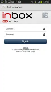 Inbox.lv Screenshot 1