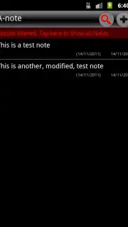 A-note Screenshot 2