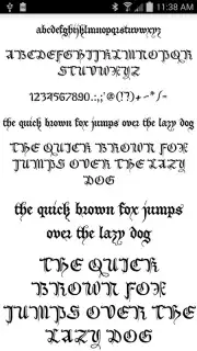 Gothic Fonts 50 Screenshot 4