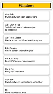 Computers Shortcut Keys Screenshot 5