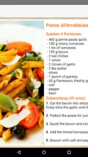 Pasta Rezepte Screenshot 1
