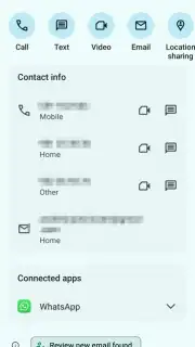 Google Contacts Screenshot 2
