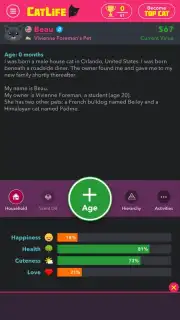 CatLife: BitLife Cats Screenshot 1