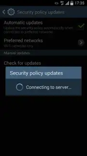 Samsung Security Policy Update Screenshot 3