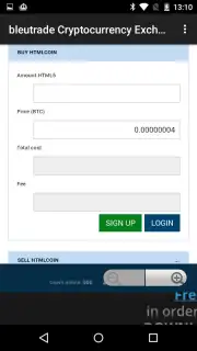 bleutrade Screenshot 5
