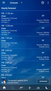 Transparent Clock Weather Cisco Screenshot 5