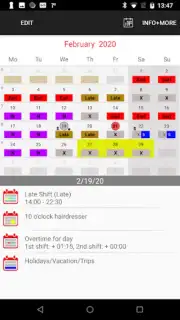 Roster-Calendar Screenshot 6