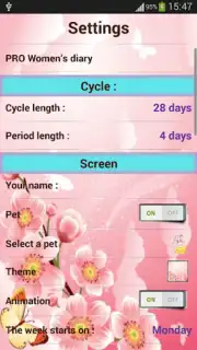 Women’s diary Screenshot 5