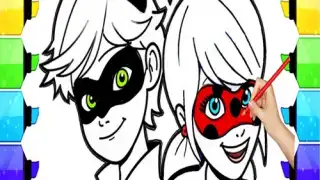 Coloring Ladybug & Blackcat